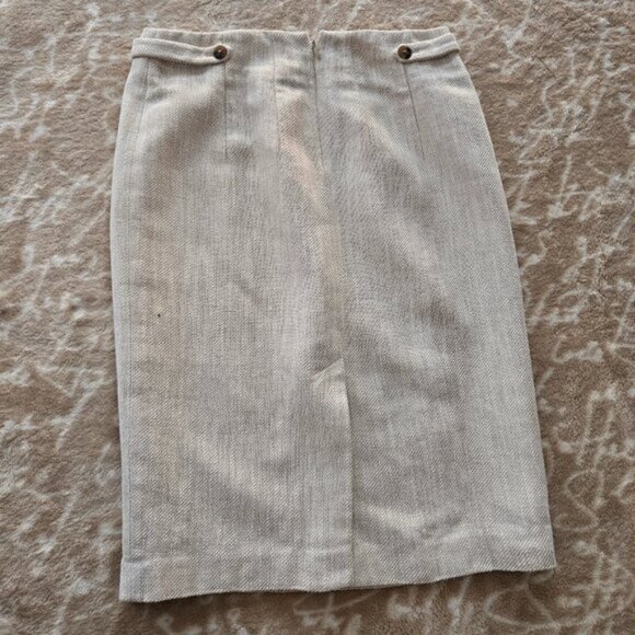 Cassis Linen Blend Skirt Size - US 0 - Like New - Picture 4 of 10